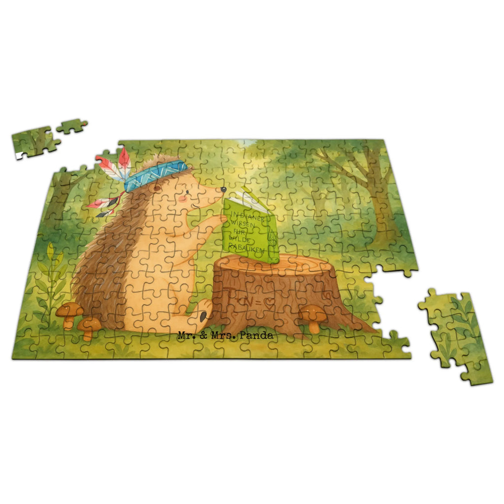 Puzzle Igel Federschmuck Design Puzzle, Waldtiere, Tiere, Igel, Indianer, Abenteuer, Lagerfeuer, Camping