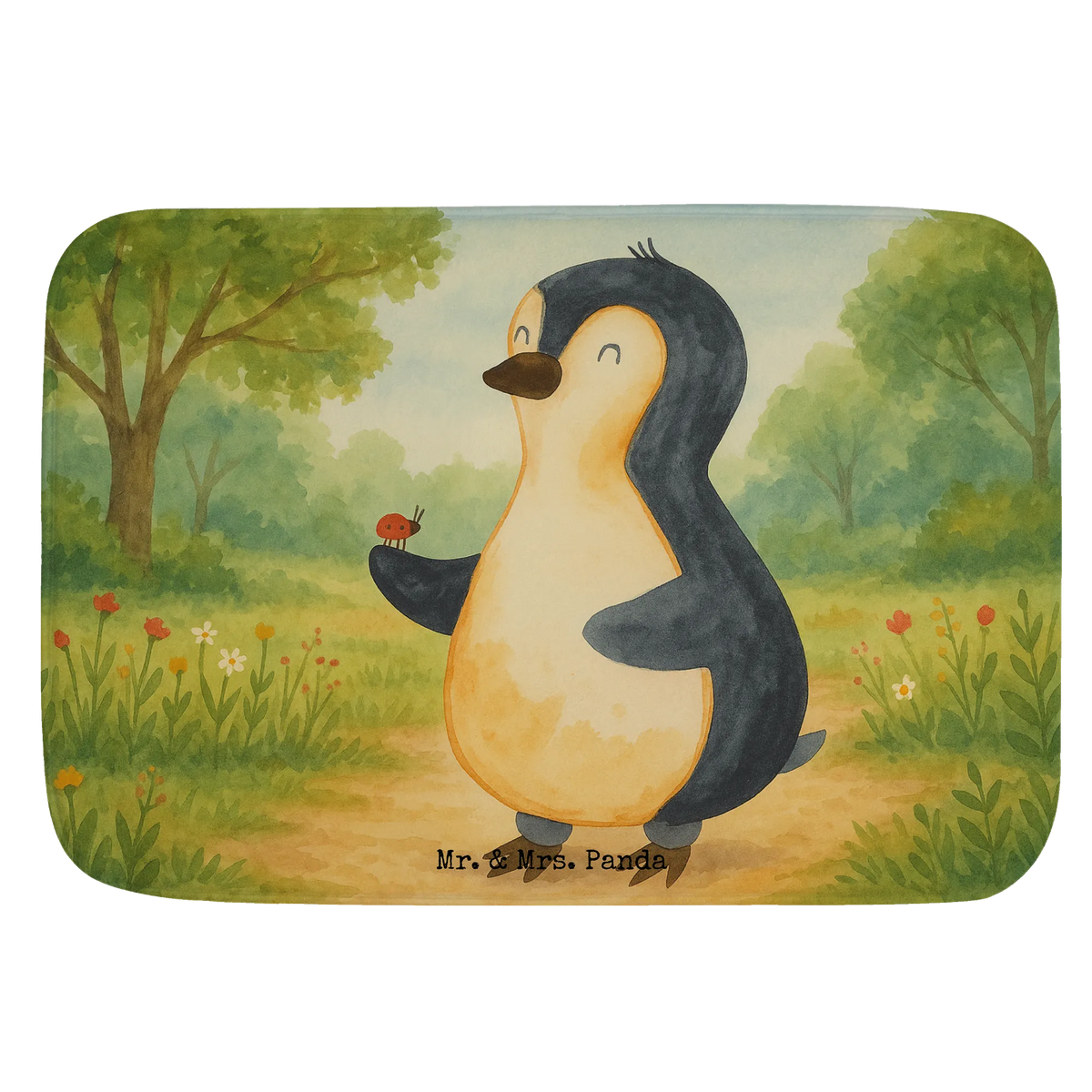 Bath mat Penguin ladybug Design North Pole, Penguins, joy of life, joy, penguins, wonder, ladybird