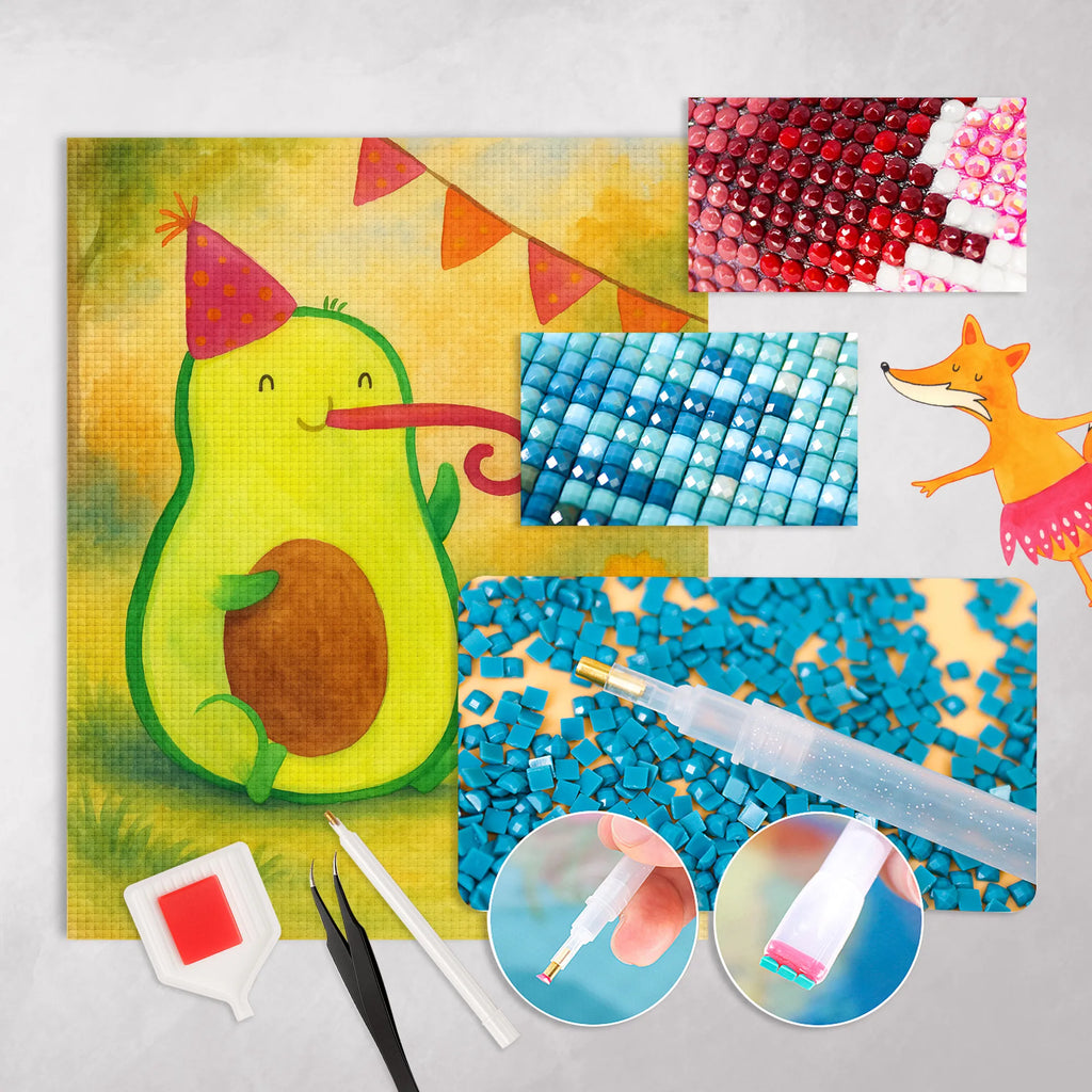 Obraz diamentowy awokado urodziny Design Awokado, Warzywa, Wegan, Zdrowy