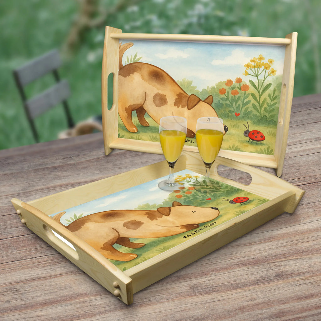 Serviertablett Hund Marienkäfer Design Serviertablett, Tablett, Holztablett, Küchentablett, Dekotablett, Frühstückstablett, Hund, Hundemotiv, Haustier, Hunderasse, Tierliebhaber, Hundebesitzer, Sprüche, Hunde, Hundespruch, Marienkäfer, Mischling, Mischlinghund
