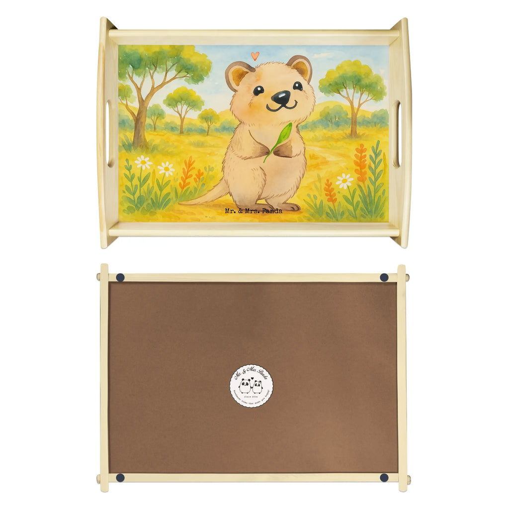 Serviertablett Quokka Happy Design Serviertablett, Tablett, Holztablett, Küchentablett, Dekotablett, Frühstückstablett, Tiermotive, Gute Laune, lustige Sprüche, Tiere, Quokka, Verschieben, Aufschieberitis, Lustiger Spruch, Niedliches Tier, Dinge erledigen
