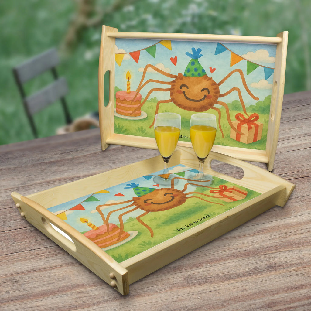 Serviertablett Spinne Agathe Party Design Serviertablett, Tablett, Holztablett, Küchentablett, Dekotablett, Frühstückstablett, Spinne Agathe, Spinne, Agathe, Videos, Merchandise, Selbstliebe, Wunder, Motivation, Glück