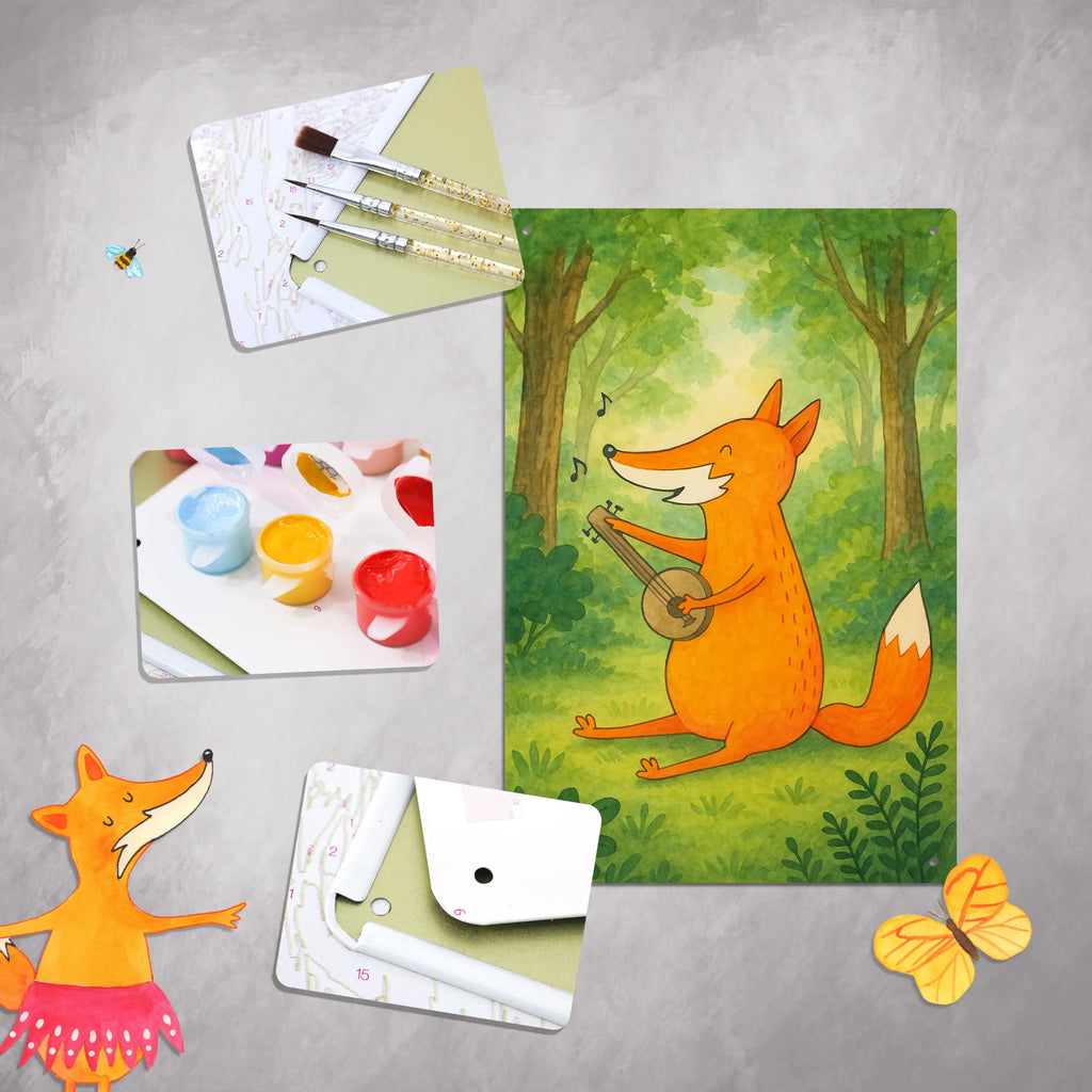 Malen nach Zahlen Metallschild Fuchs Gitarre Design Malen, Ausmalbild, Kunstwerk, Malen nach Zahlen, Baseln, Kreativität, Künstler, DIY, Bastelidee, Fuchs, Musikerin, Sängerin, Füchse, Gitarre, Geschenk Musiker, Musik Spruch, Sänger