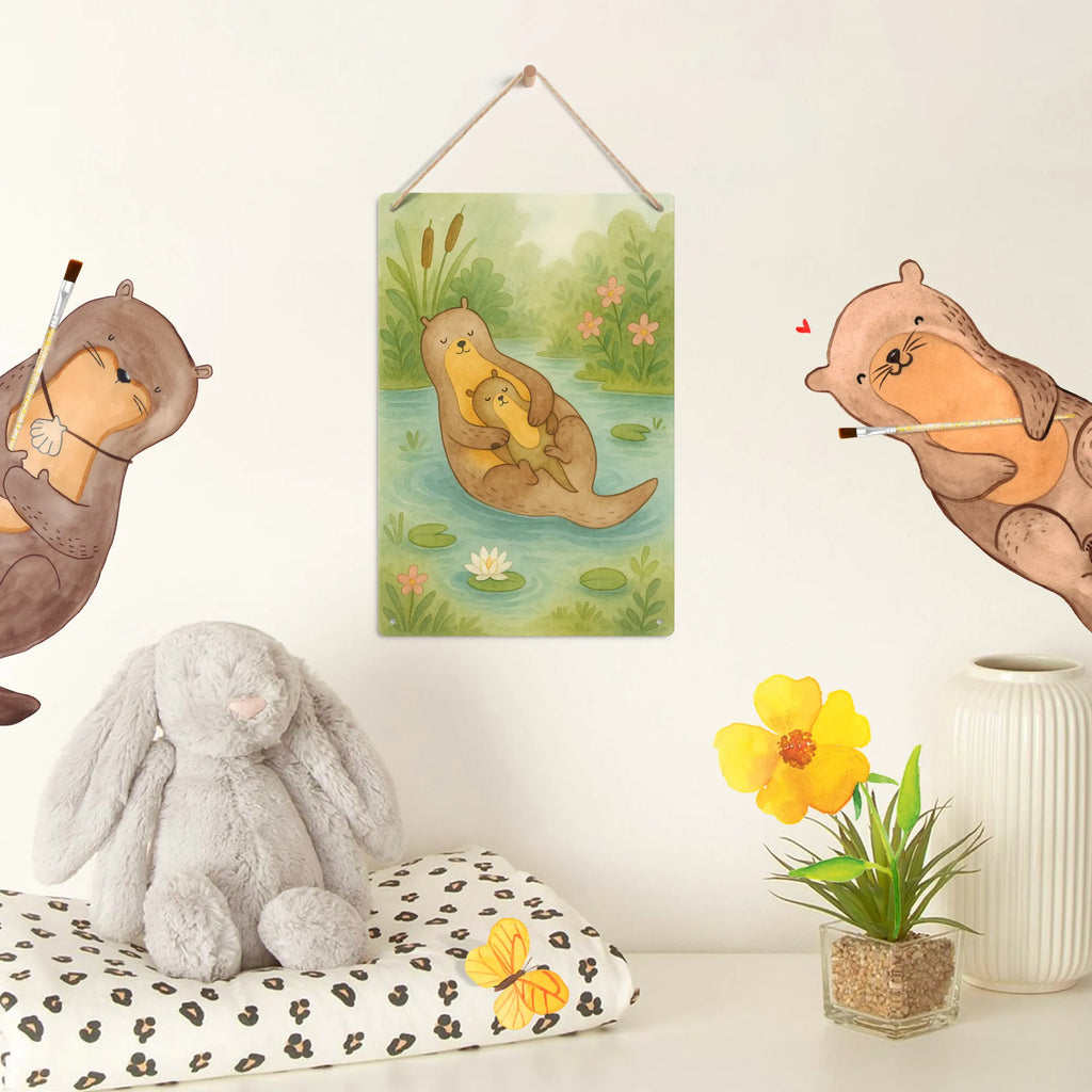 Paint by Numbers Metal Sign otter child Design otter, marten, sea otter, European otter, water mammal, aquatic animal, baby otter, predator, water, otter gifts, animal lover, gift ideas for animal lovers, animal, mammal, water animal, gifts for people in love, Otter Sea Otter Lake Otter