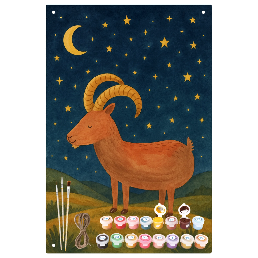 Malen nach Zahlen Metallschild Sternzeichen Steinbock Design Malen, Kreativität, Kunstwerk, Malen nach Zahlen, Baseln, Bastelidee, Künstler, Ausmalbild, DIY, Tierkreiszeichen, Sternzeichen, Horoskop, Astrologie, Aszendent, Geschenk Januar, Steinbock Sternzeichen, Steinbock Geschenk, Steinböcke, Ziege, Bock, Geschenk Dezember, Geburtstag Januar, Geburtstag Dezember