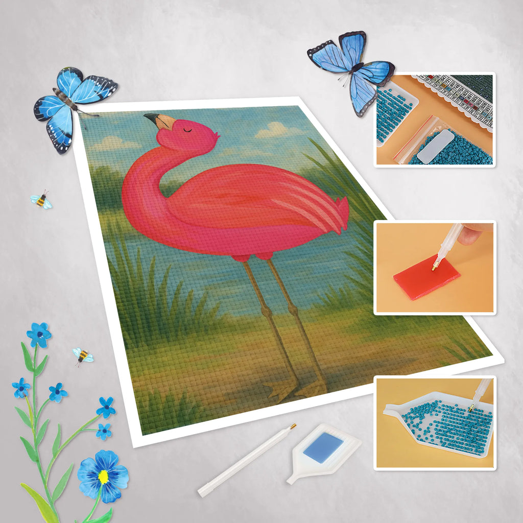 Diamond Painting flamingo Proud Design Flamingo, pink, pink bird, bird of paradise, red, flamingo decoration, gift pink, gifts, gift idea, children, adults, girls, flamingo fans, summer, vacation, sea, unusual gifts in pink, pink gifts, girls gifts, small gifts, Caribbean feeling, funny sayings, mom, sister, self-love, self-acceptance, best friend, friend, daughter, joy, proud