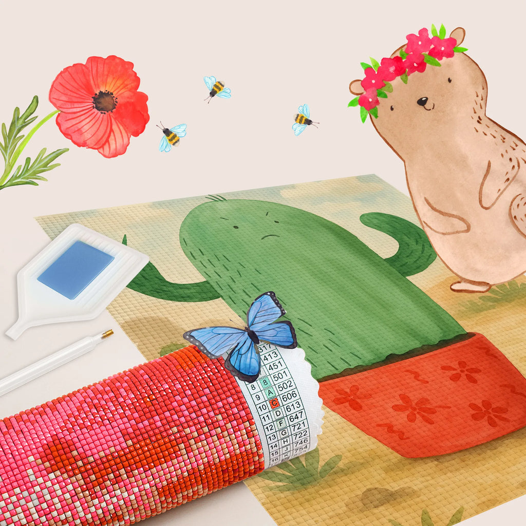 Diamond Painting cactus Fury Design cactus, cactuses, plants, cactus plant, small green cactus, annoy, colleague, school, angry, boss, office life, office