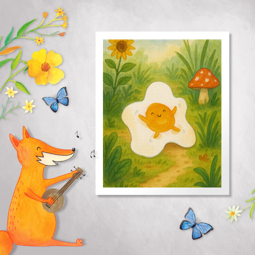 Diamond Painting Fried egg egg Design DIY, Kristallbild, Diamond Painting, Kreativität, Tiermotive, Gute Laune, lustige Sprüche, Tiere, Liebe, Schön, Tag, Spiegelei, Glücklich, Ei