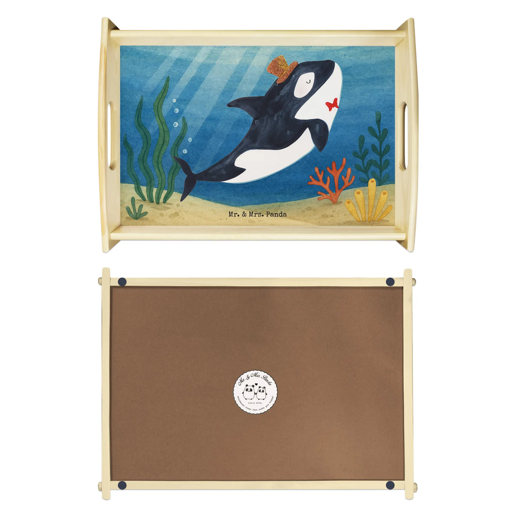 Serviertablett Orca Zylinder Design Serviertablett, Tablett, Holztablett, Küchentablett, Dekotablett, Frühstückstablett, Meerestiere, Meer, Urlaub, Narwal, Glitter, Konfetti, Glitzer, Geburtstag, Feier, Fete, Fest, Glückwunsch, Orca