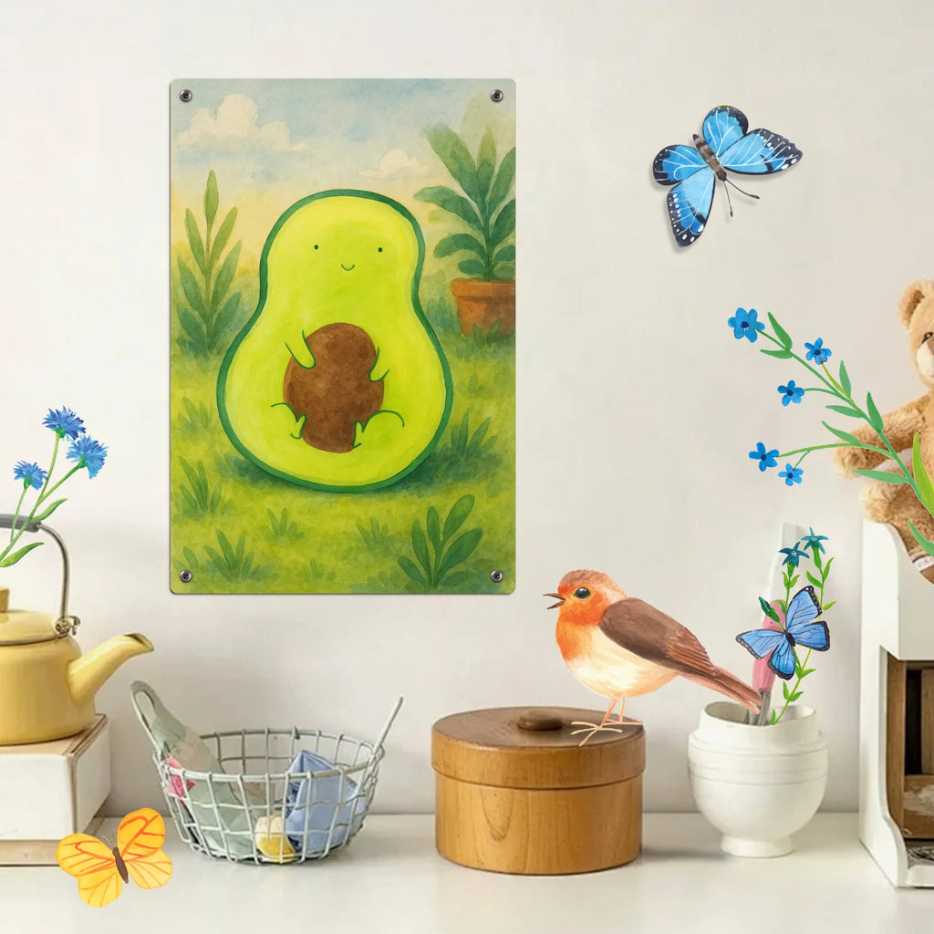 Paint by Numbers Metal Sign avocado core Design avocado, vegetables, saying life, avocado seed, seed, plant