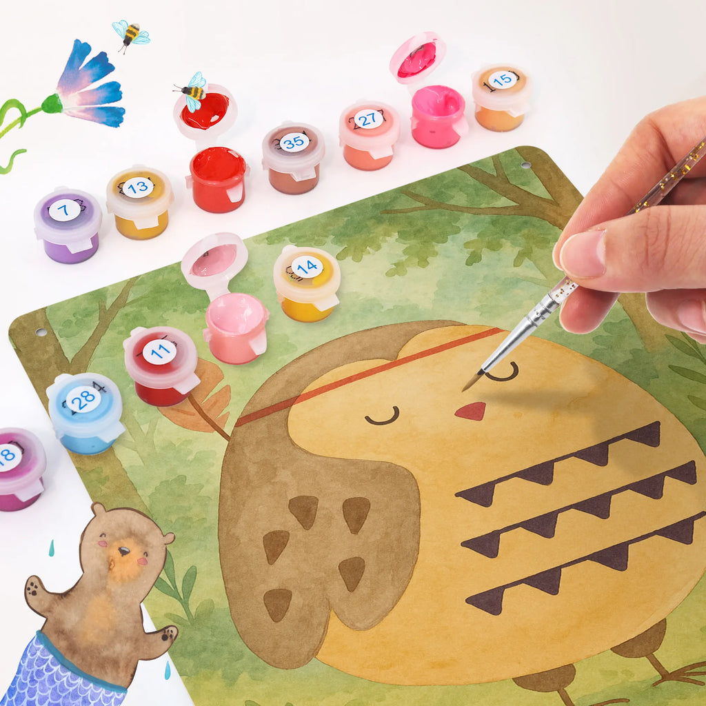 Paint by Numbers Metal Sign Owl feather headdress Design owl, forest animal, bird, nocturnal, gift ideas, birthday present, illustrated, funny, romantic gift, owl decor, Owl, Indian saying, Beautiful saying, Decoration, Owl decoration, Feather decoration, Travel saying, Life is an adventure