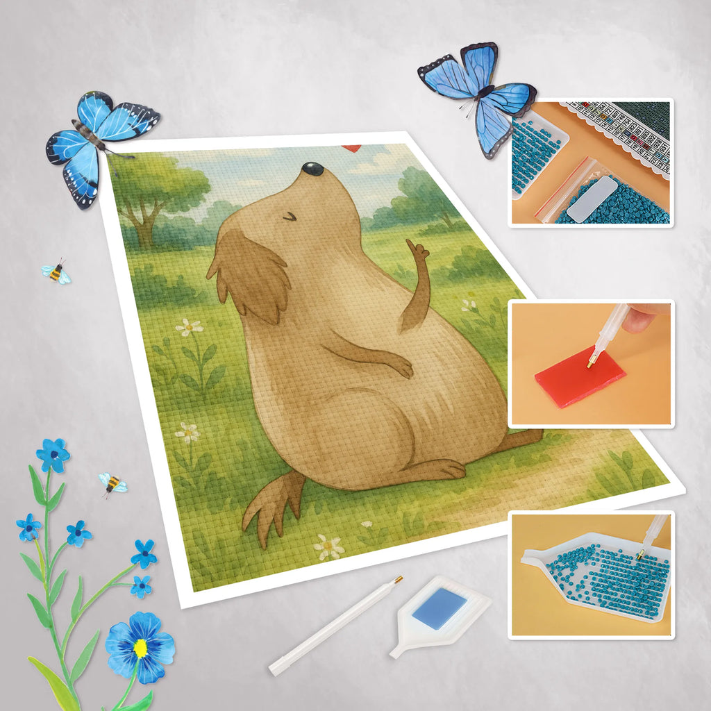 Obraz diamentowy Pies miłość Design Pies, motyw psa, zwierzę domowe, rasa psa, miłośnik zwierząt, właściciel psa, powiedzenia