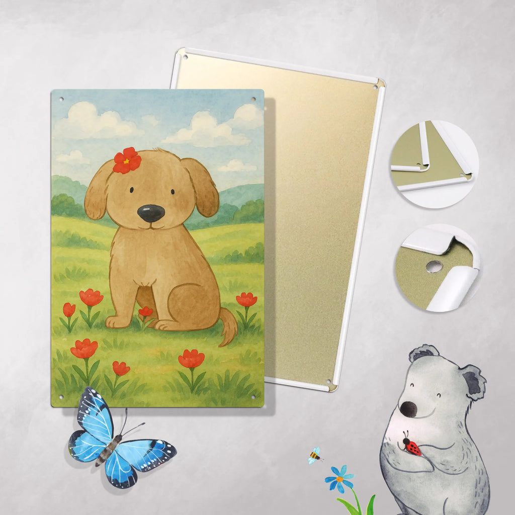 Metalowy szyld do malowania po numerach pies Dama Design Pies, motyw psa, zwierzę domowe, rasa psa, miłośnik zwierząt, właściciel psa, powiedzenia