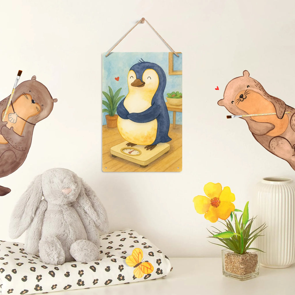Malen nach Zahlen Metallschild Pinguin Diät Design Malen, Ausmalbild, Künstler, Malen nach Zahlen, Kreativität, Bastelidee, Baseln, DIY, Kunstwerk, Pinguin, Körperliebe, Selbstrespekt, Abspecken, Selbstliebe, Abnehmen, Pinguine, Motivation, Gewicht, Diät