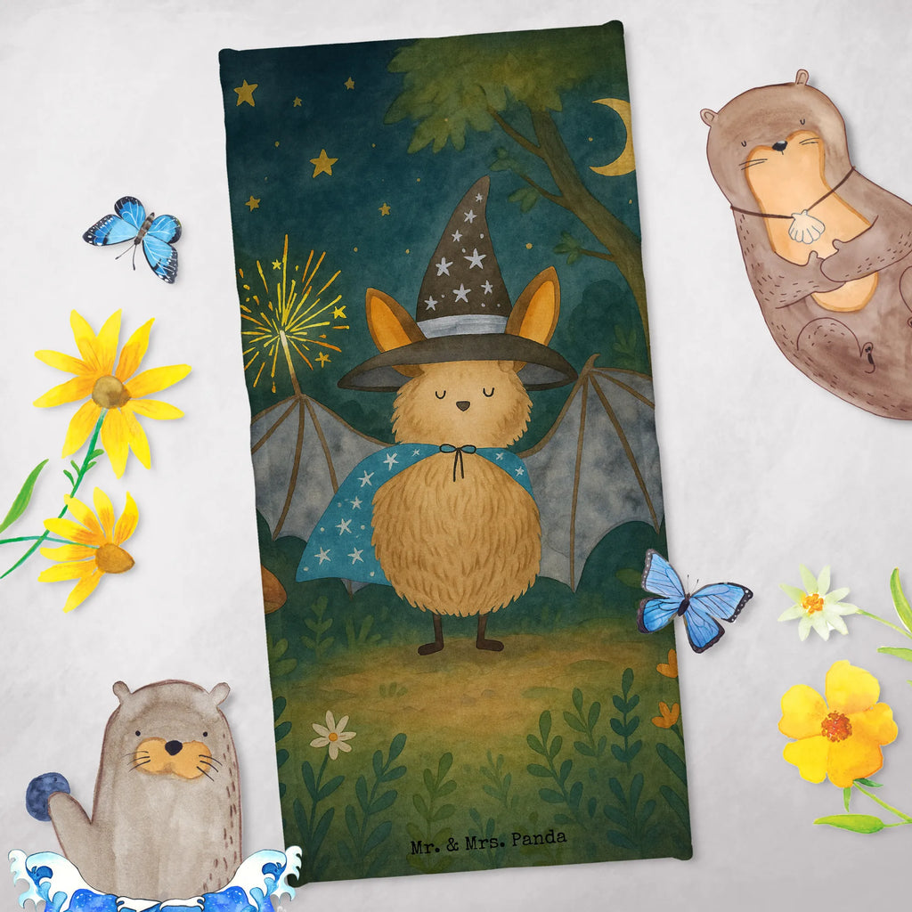 Badehandtuch Fledermaus Zauberer Design Duschtuch, Badetuch, Strandtuch, Saunatuch, Kinder Handtuch, Tiermotive, Gute Laune, lustige Sprüche, Tiere, Fledermaus, Fledermäuse, Zauberer, Magier, Frauen, reinsteigern