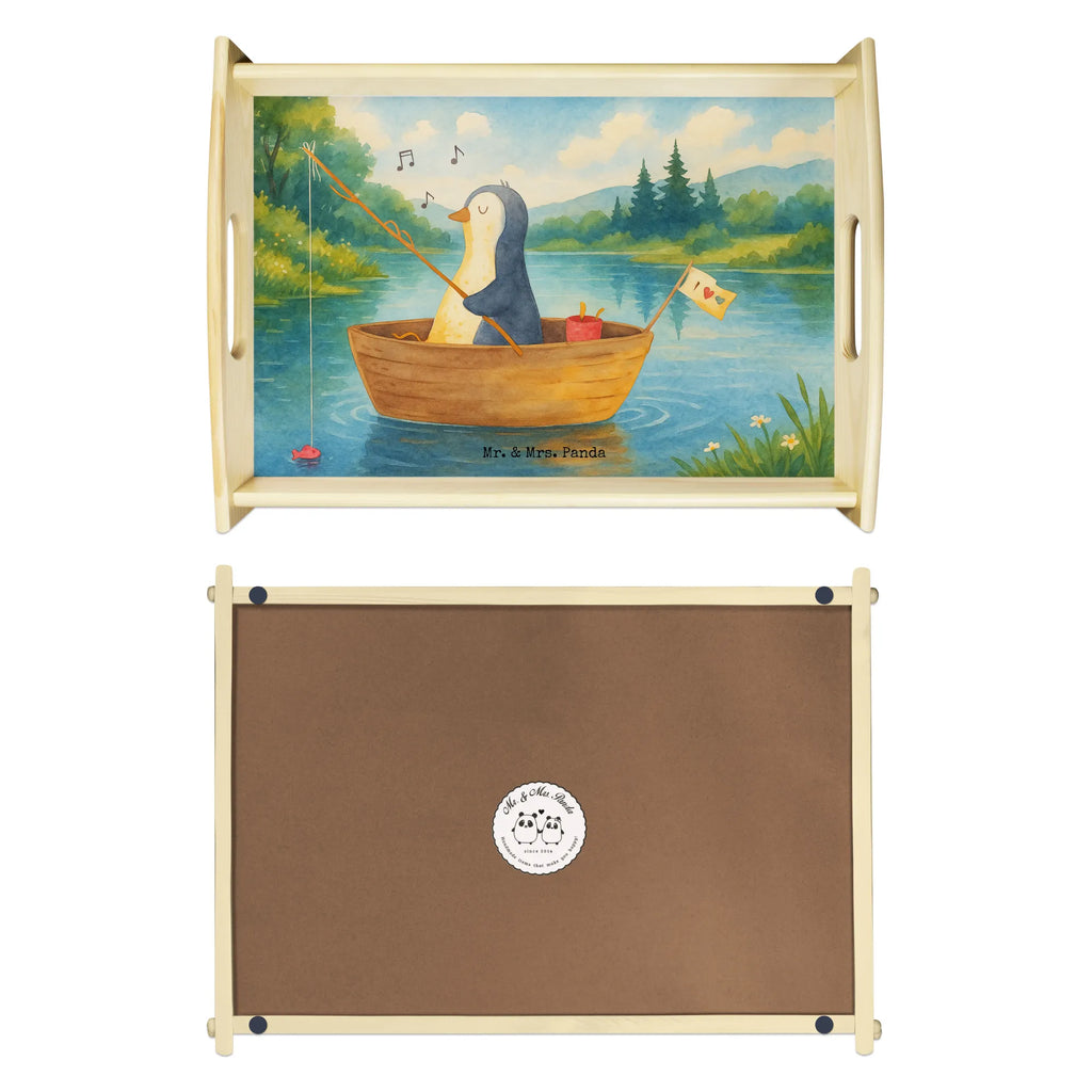 Serviertablett Pinguin Angelboot Design Serviertablett, Tablett, Holztablett, Küchentablett, Dekotablett, Frühstückstablett, Pinguin, Pinguine, Angeln, Boot, Angelboot, Lebenslust, Leben, genießen, Motivation, Neustart, Neuanfang, Trennung, Scheidung, Geschenkidee Liebeskummer