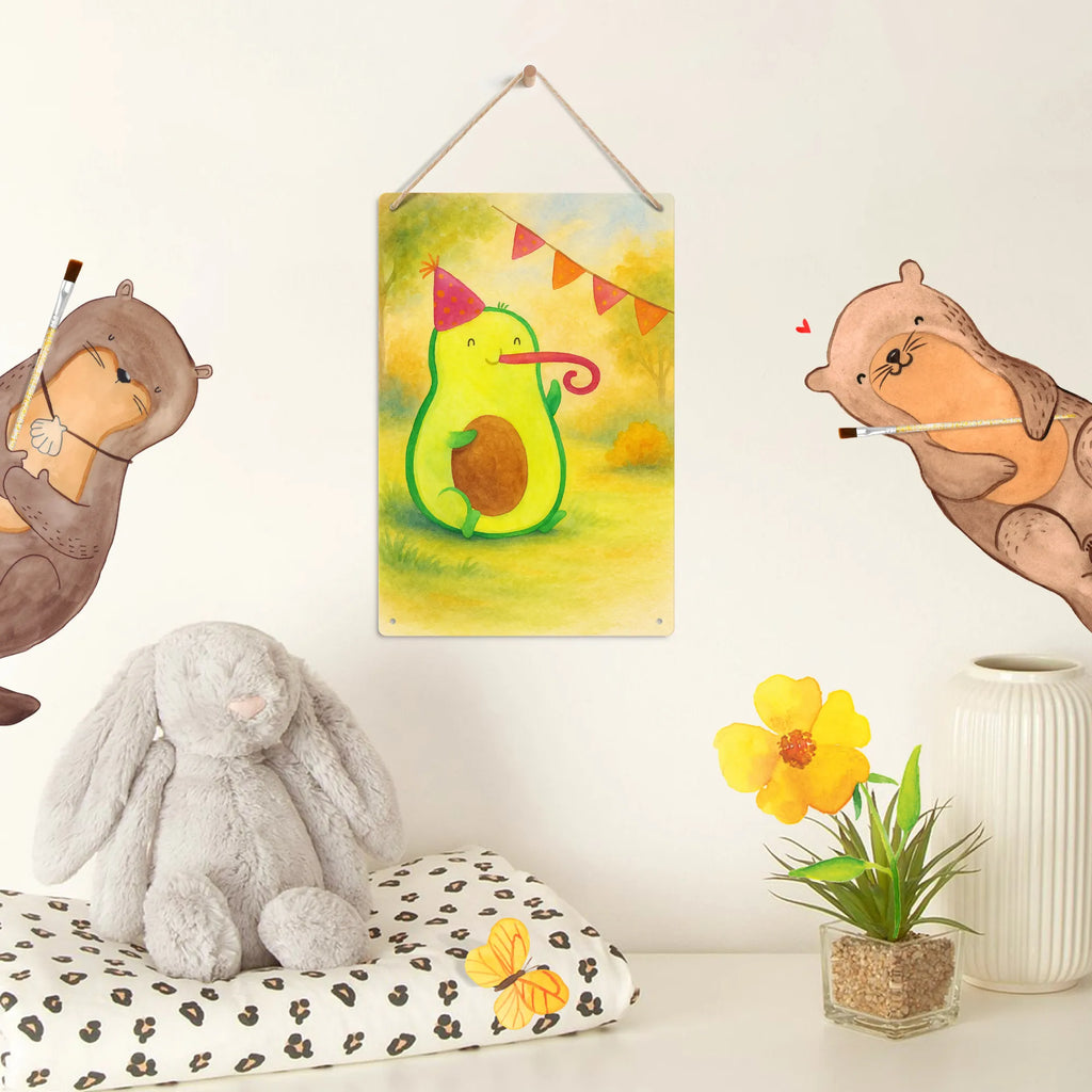 Paint by Numbers Metal Sign avocado Birthday Design avocado, vegetables