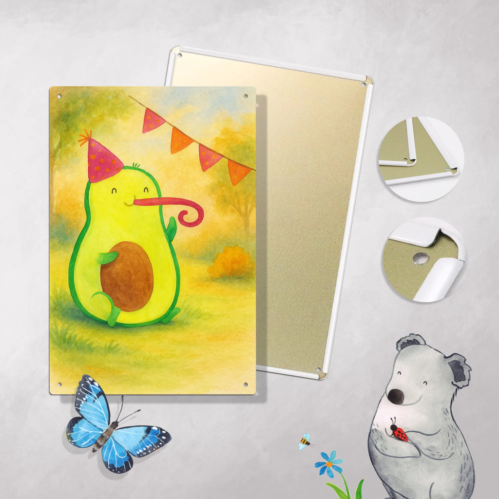 Paint by Numbers Metal Sign avocado Birthday Design avocado, vegetables