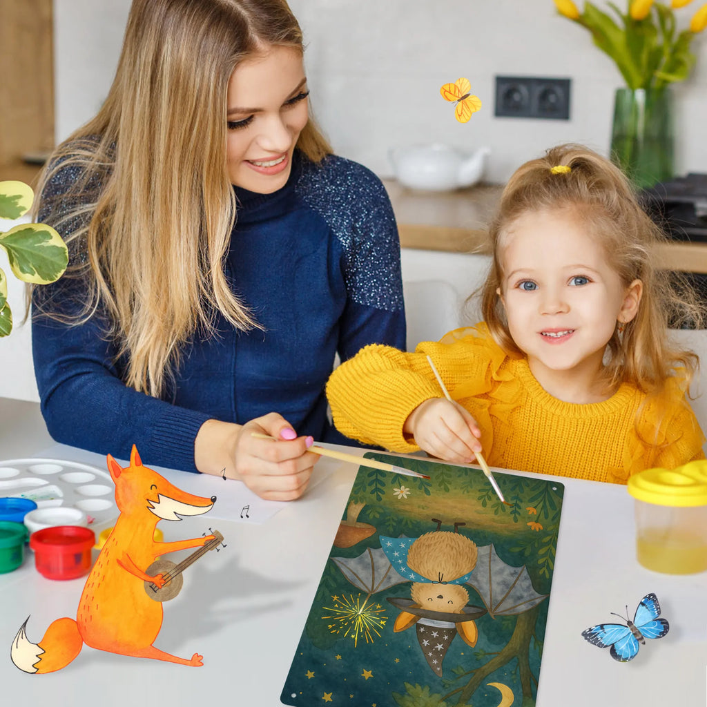 Metalowy szyld do malowania po numerach Nietoperz czarodziej Design Motywy zwierzęce, dobra energia, zabawne powiedzonka, zwierzęta