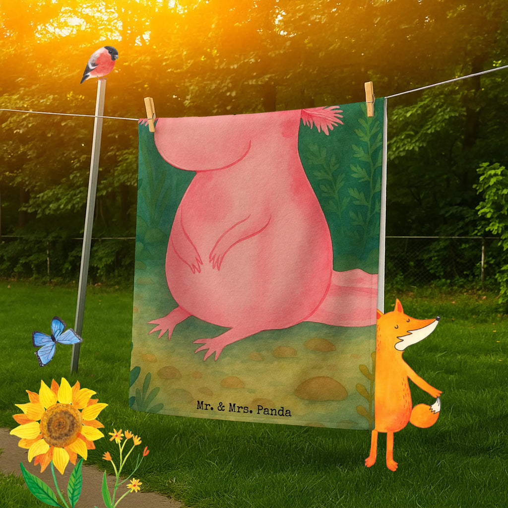 Badehandtuch Axolotl Niedlich Design Duschtuch, Badetuch, Strandtuch, Saunatuch, Kinder Handtuch, Axolotl, Molch, Axolot, vergnügt, fröhlich, zufrieden, Lebensstil, Weisheit, Lebensweisheit, Liebe, Freundin