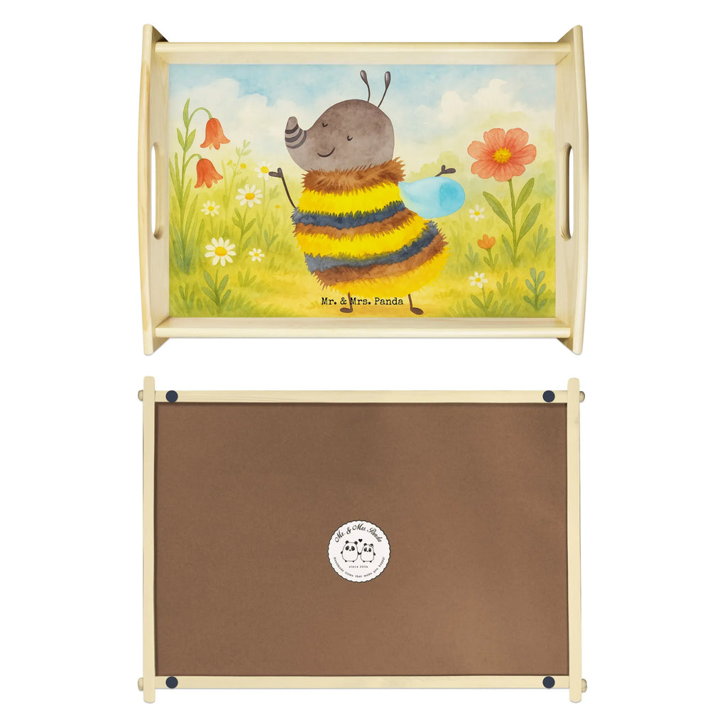 Serviertablett Hummel flauschig Design Serviertablett, Tablett, Holztablett, Küchentablett, Dekotablett, Frühstückstablett, Tiermotive, Gute Laune, lustige Sprüche, Tiere, Hummel, Flauschig, Biene, Blume, Natur