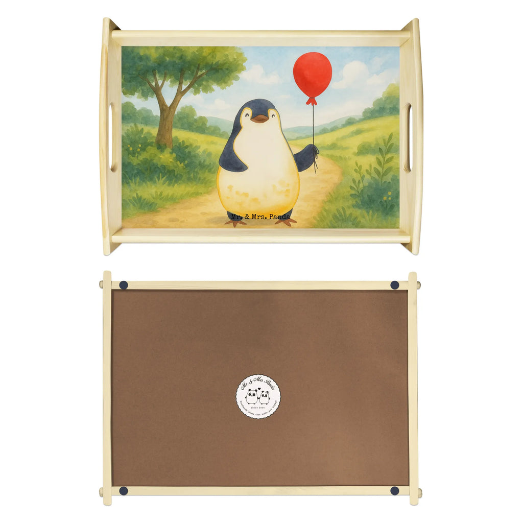 Serviertablett Pinguin Luftballon Design Serviertablett, Tablett, Holztablett, Küchentablett, Dekotablett, Frühstückstablett, Pinguin, Pinguine, Luftballon, Tagträume, Lebenslust, Geschenk Freundin, Geschenkidee, beste Freundin, Motivation, Neustart, neues Leben, Liebe, Glück