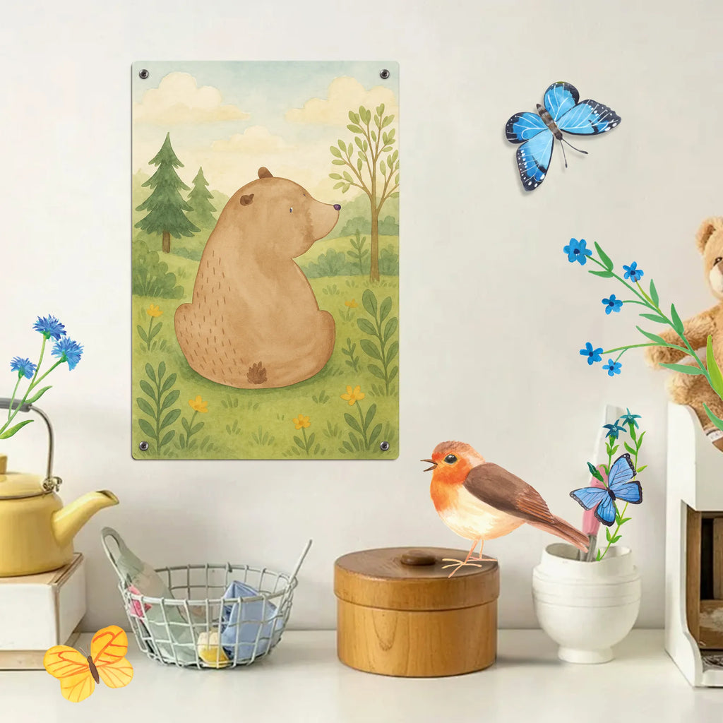 Malen nach Zahlen Metallschild Bär Schulterblick Design Bastelidee, Ausmalbild, Malen nach Zahlen, DIY, Malen, Baseln, Künstler, Kunstwerk, Kreativität, Bär, Teddy, Teddybär, Bärenliebe, Motivation, Bären, Weisheit, Selbstachtung, Weltansicht