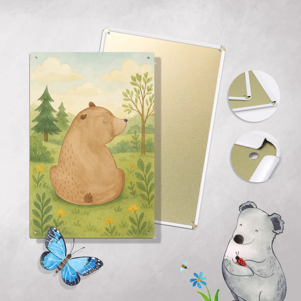 Malen nach Zahlen Metallschild Bär Schulterblick Design Bastelidee, Ausmalbild, Malen nach Zahlen, DIY, Malen, Baseln, Künstler, Kunstwerk, Kreativität, Bär, Teddy, Teddybär, Bärenliebe, Motivation, Bären, Weisheit, Selbstachtung, Weltansicht