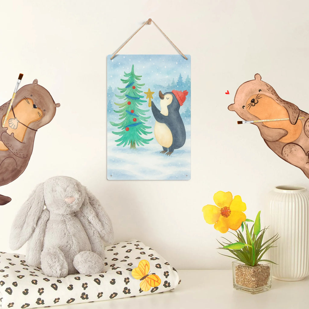 Malen nach Zahlen Metallschild Pinguin Weihnachtsbaum Design Bastelidee, Künstler, Ausmalbild, Malen nach Zahlen, DIY, Kreativität, Kunstwerk, Malen, Baseln, Winter, Weihnachten, Weihnachtsdeko, Nikolaus, Advent, Heiligabend, Wintermotiv, Pinguin