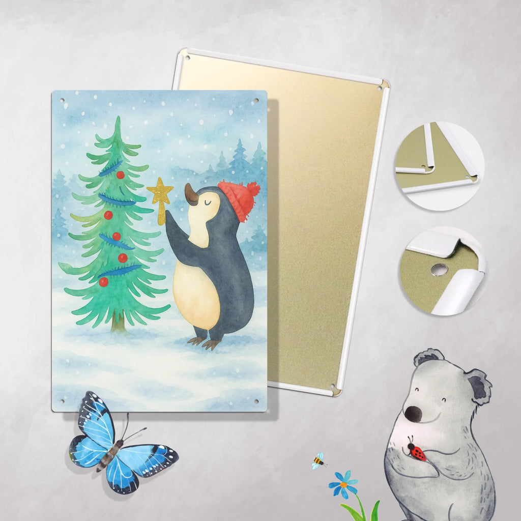 Malen nach Zahlen Metallschild Pinguin Weihnachtsbaum Design Bastelidee, Künstler, Ausmalbild, Malen nach Zahlen, DIY, Kreativität, Kunstwerk, Malen, Baseln, Winter, Weihnachten, Weihnachtsdeko, Nikolaus, Advent, Heiligabend, Wintermotiv, Pinguin