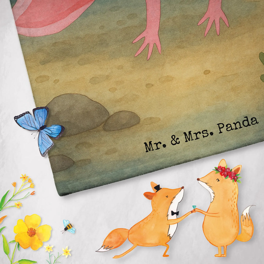 Badehandtuch Axolotl Glücklich Design Duschtuch, Badetuch, Strandtuch, Saunatuch, Kinder Handtuch, Axolotl, Molch, Axolot, Schwanzlurch, Lurch, Lurche, Motivation, gute Laune