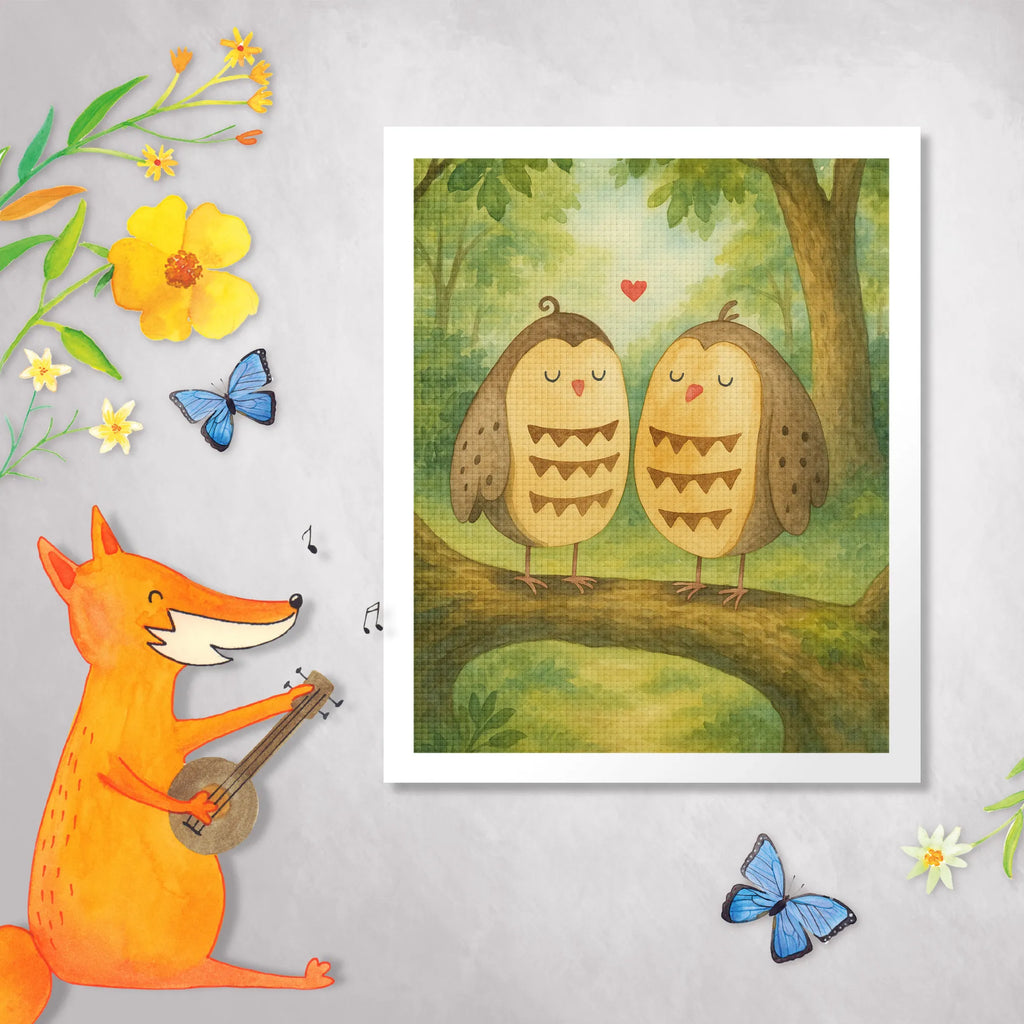 Diamond Painting Eulen Liebe Design Kristallbild, Kreativität, Diamond Painting, DIY, Eule, Liebe, Eule Deko, Wortspiel lustig, All you need is love, Freundin Geschenk, Owl, Freund, Hochzeit Spruch, Liebe Spruch