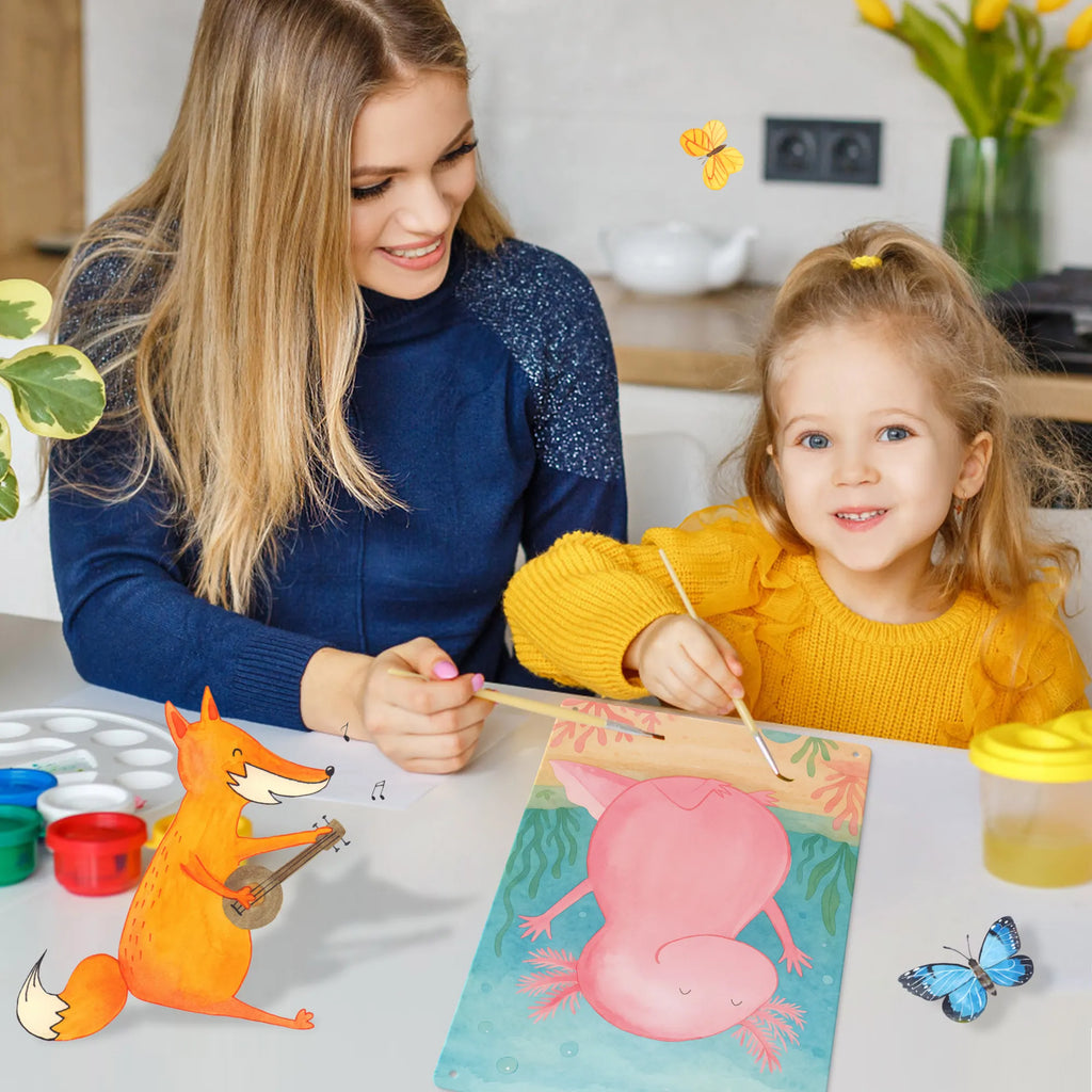 Metalowy szyld do malowania po numerach Axolotl Hurra Design Axolotl, Molch