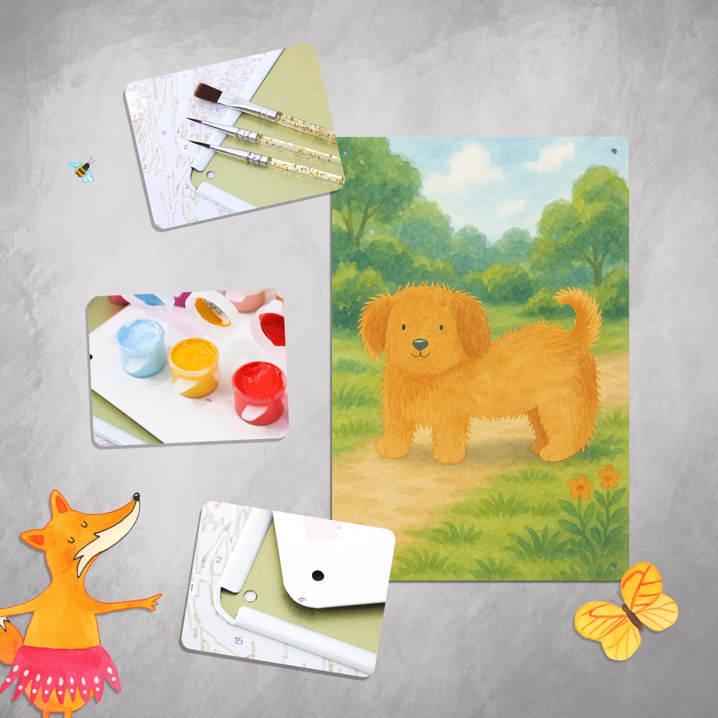 Paint by Numbers Metal Sign Dog fluffy Design dog, mutt, hound, woof, dog mama, dog breed, love dogs, love for dogs, dog decorative items, bag with dog print, funny gifts for dog owners, what do you give a dog lover, Christmas gifts for dogs, gifts for dogs, dog sayings, dog love, mistress, Dog, dogs, dog owner, dog mom