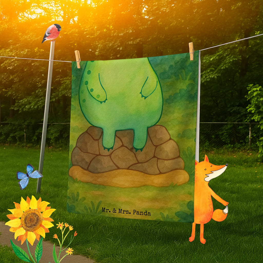 Badehandtuch Schildkröte Pause Design Duschtuch, Badetuch, Strandtuch, Saunatuch, Kinder Handtuch, Schildkröte, Achtsamkeit, Entschleunigen, achtsam