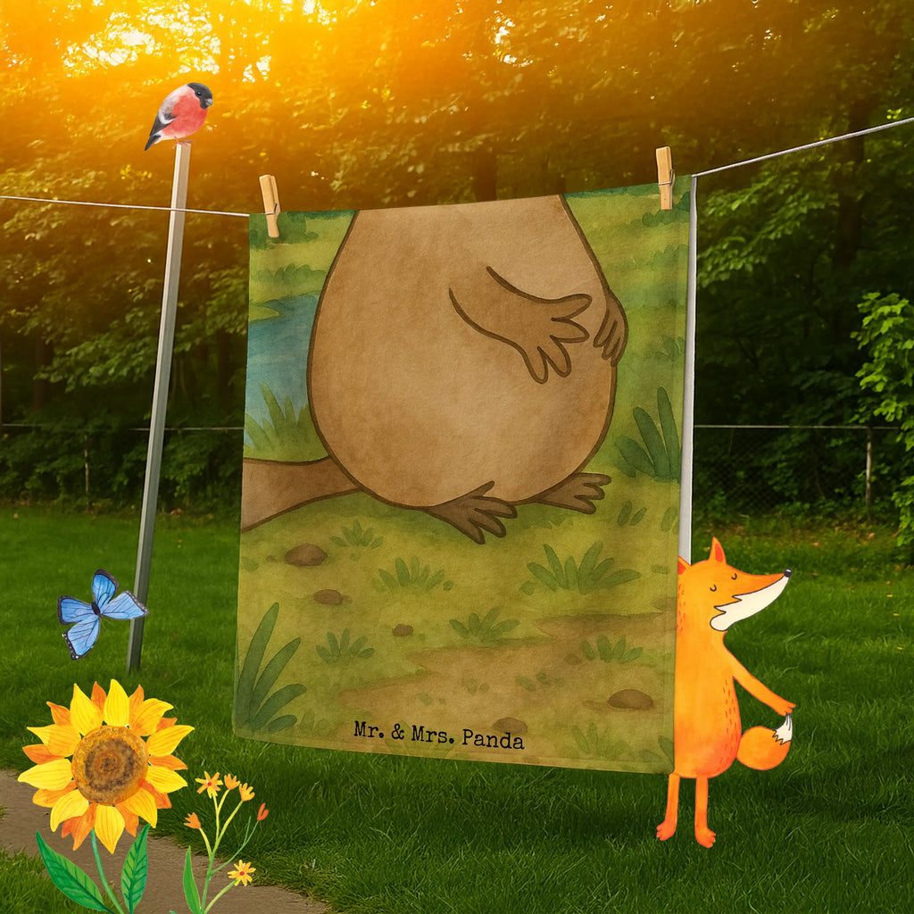 Badehandtuch Schnabeltier Mut Design Duschtuch, Badetuch, Strandtuch, Saunatuch, Kinder Handtuch, Meerestiere, Meer, Urlaub, Schnabeltier, Mut, mutig, Lebensweisheit, Schnabeltiere, Motivation, Training, Büro, Arbeit, Neuanfang, Neustart, Weltreise, Raodtrip