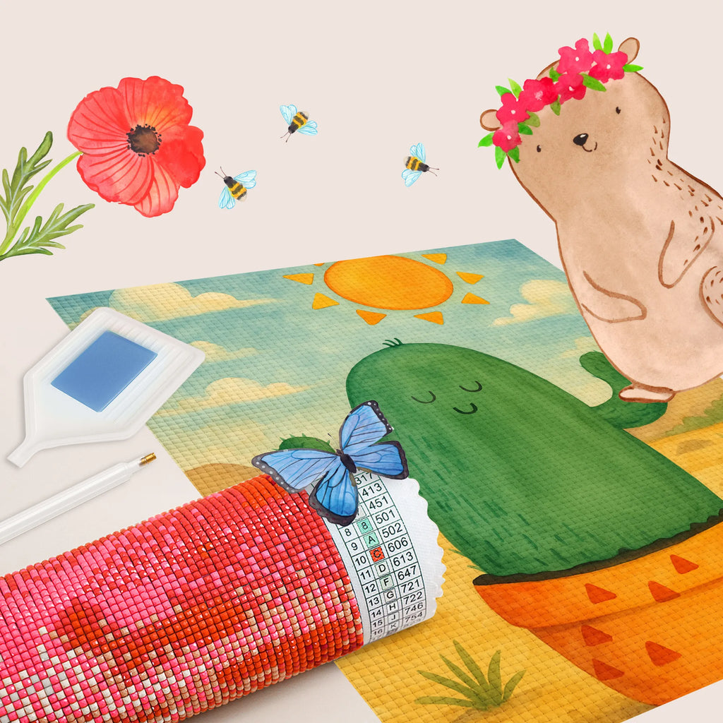 Obraz diamentowy Kaktus Słońce Design Kaktus, Kaktusy