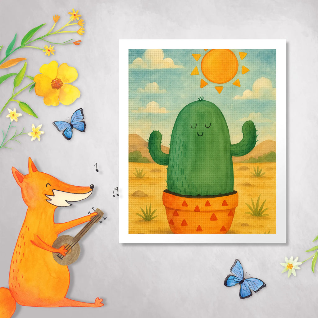 Obraz diamentowy Kaktus Słońce Design Kaktus, Kaktusy