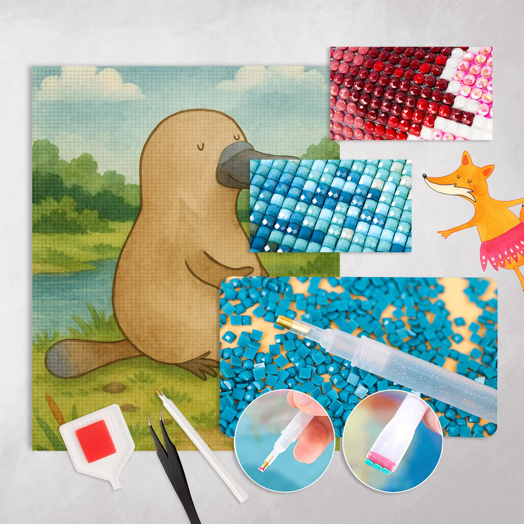 Diamond Painting platypus courage Design Seafood, aquatic animals, ocean, sea, fish, shells, corals, reef, whale, narwhal, sea urchin, lobster, platypus, turtle, manatee, crocodile, orca, shrimp, gifts for seafood lovers, water world, underwater animals, underwater world, vacation, deep sea, seafood fans, gift ideas, seafood decoration, seafood posters, world trip, new start, courage, Platypus, office, motivation, wisdom, training, Raodtrip, work, new beginning, brave