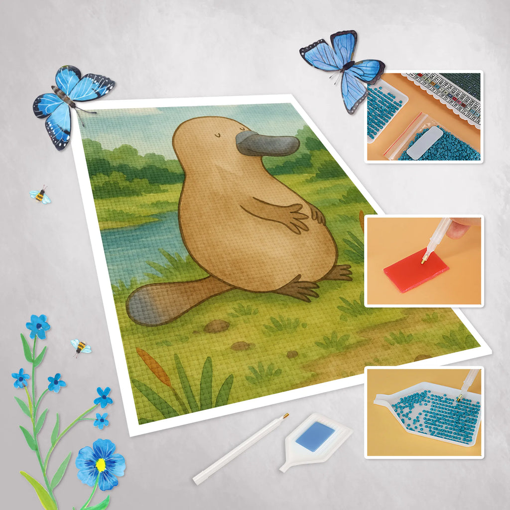 Diamond Painting platypus courage Design Seafood, aquatic animals, ocean, sea, fish, shells, corals, reef, whale, narwhal, sea urchin, lobster, platypus, turtle, manatee, crocodile, orca, shrimp, gifts for seafood lovers, water world, underwater animals, underwater world, vacation, deep sea, seafood fans, gift ideas, seafood decoration, seafood posters, world trip, new start, courage, Platypus, office, motivation, wisdom, training, Raodtrip, work, new beginning, brave