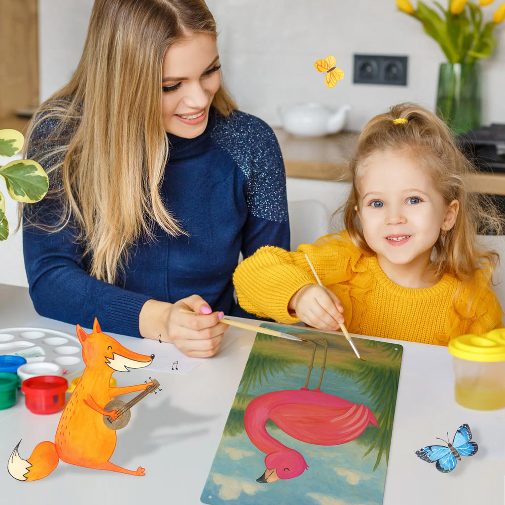 Metalowy szyld do malowania po numerach Flamingo Duma Design Flamingo