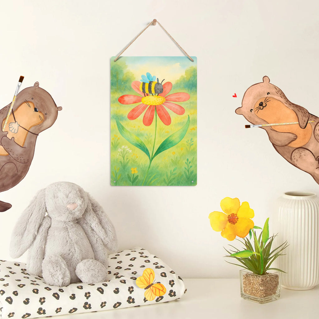 Metalowy szyld do malowania po numerach trzmiel kwiat Design Motywy zwierzęce, dobra energia, zabawne powiedzonka, zwierzęta