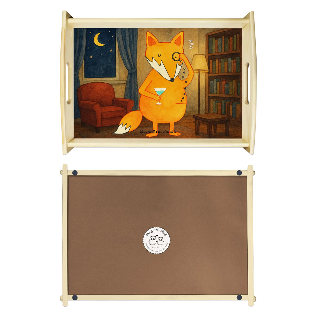 Serviertablett Fuchs Lord Design Serviertablett, Tablett, Holztablett, Küchentablett, Dekotablett, Frühstückstablett, Fuchs, Füchse, tröstende Worte, Spruch lustig, Liebeskummer Geschenk, Motivation Spruch, Problemlösung