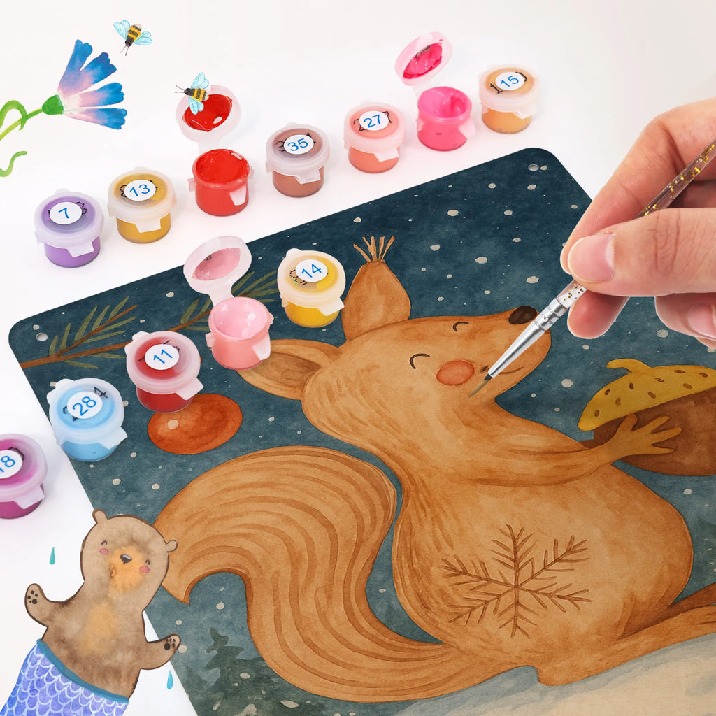 Paint by Numbers Metal Sign Squirrel Christmas Design Winter, Christmas, Christmas time, snow, Merry Christmas, New Year, Bird, Xmas, Happy New Year, Christmas Greeting, Christmas Theme