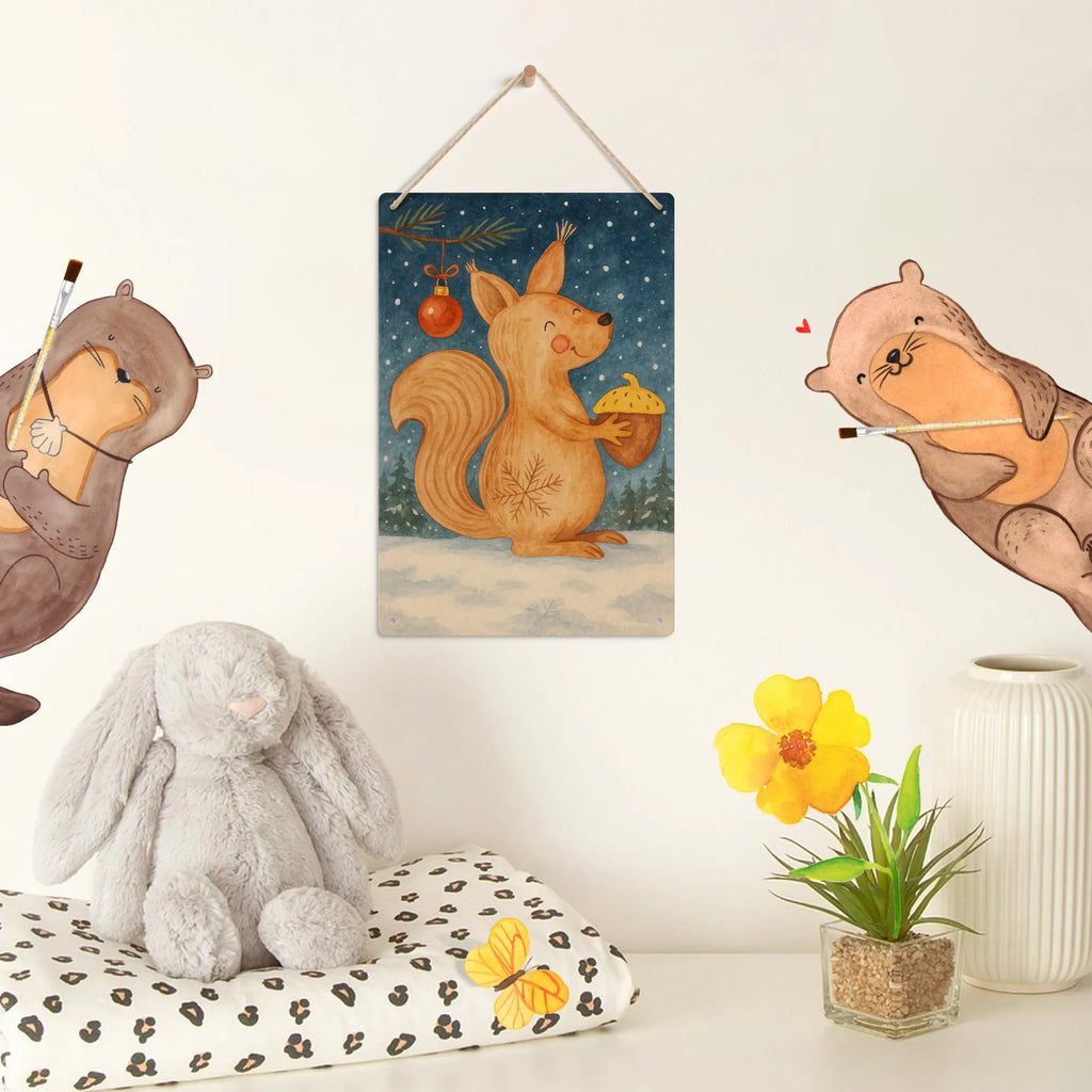 Paint by Numbers Metal Sign Squirrel Christmas Design Winter, Christmas, Christmas time, snow, Merry Christmas, New Year, Bird, Xmas, Happy New Year, Christmas Greeting, Christmas Theme