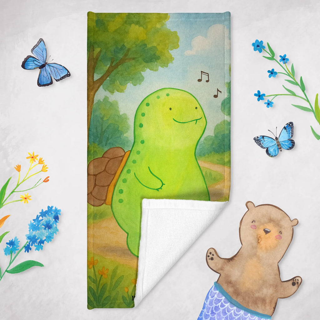 Badehandtuch Schildkröte Pfeifen Design Duschtuch, Badetuch, Strandtuch, Saunatuch, Kinder Handtuch, Schildkröte, Schildi, Schildkröten, fröhlich, Glück, Motivation, Lebensfreude, Depression, Trennung, Neuanfang