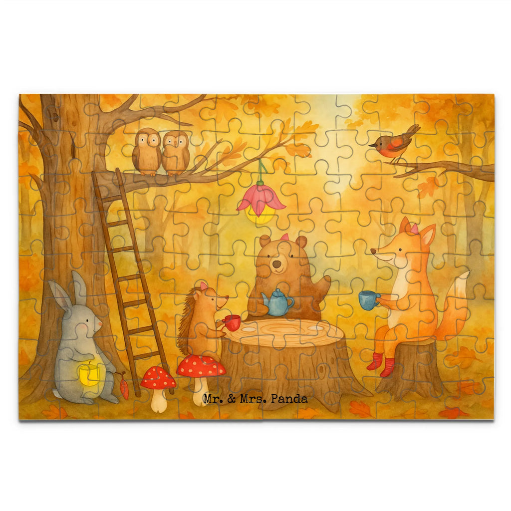 Puzzle Waldtiere Picknick Design Puzzle, Tiermotive, Gute Laune, lustige Sprüche, Tiere, Waldtiere, Picknick, Wald, Fuchs, Hase, Igel, Maus, Eichhörnchen