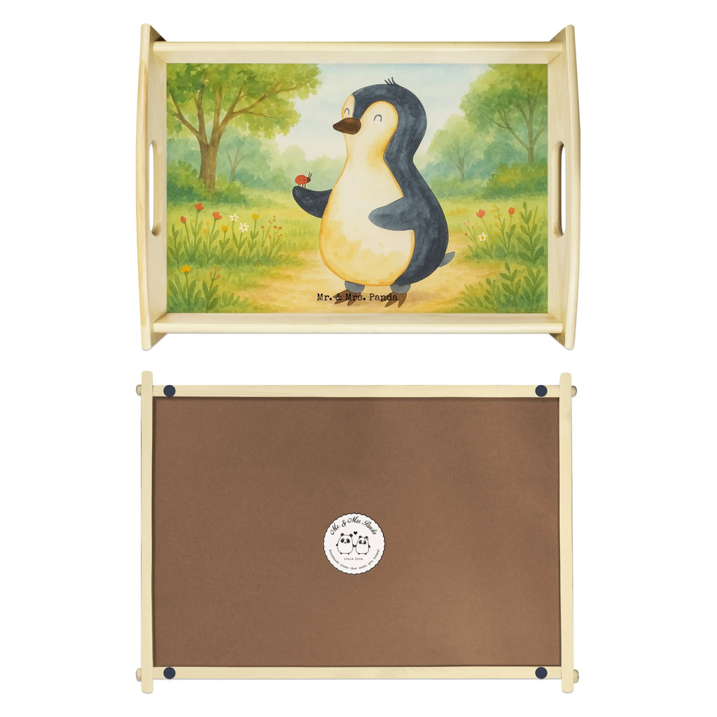 Serviertablett Pinguin Marienkäfer Design Serviertablett, Tablett, Holztablett, Küchentablett, Dekotablett, Frühstückstablett, Pinguin, Pinguine, Marienkäfer, Liebe, Wunder, Glück, Freude, Lebensfreude