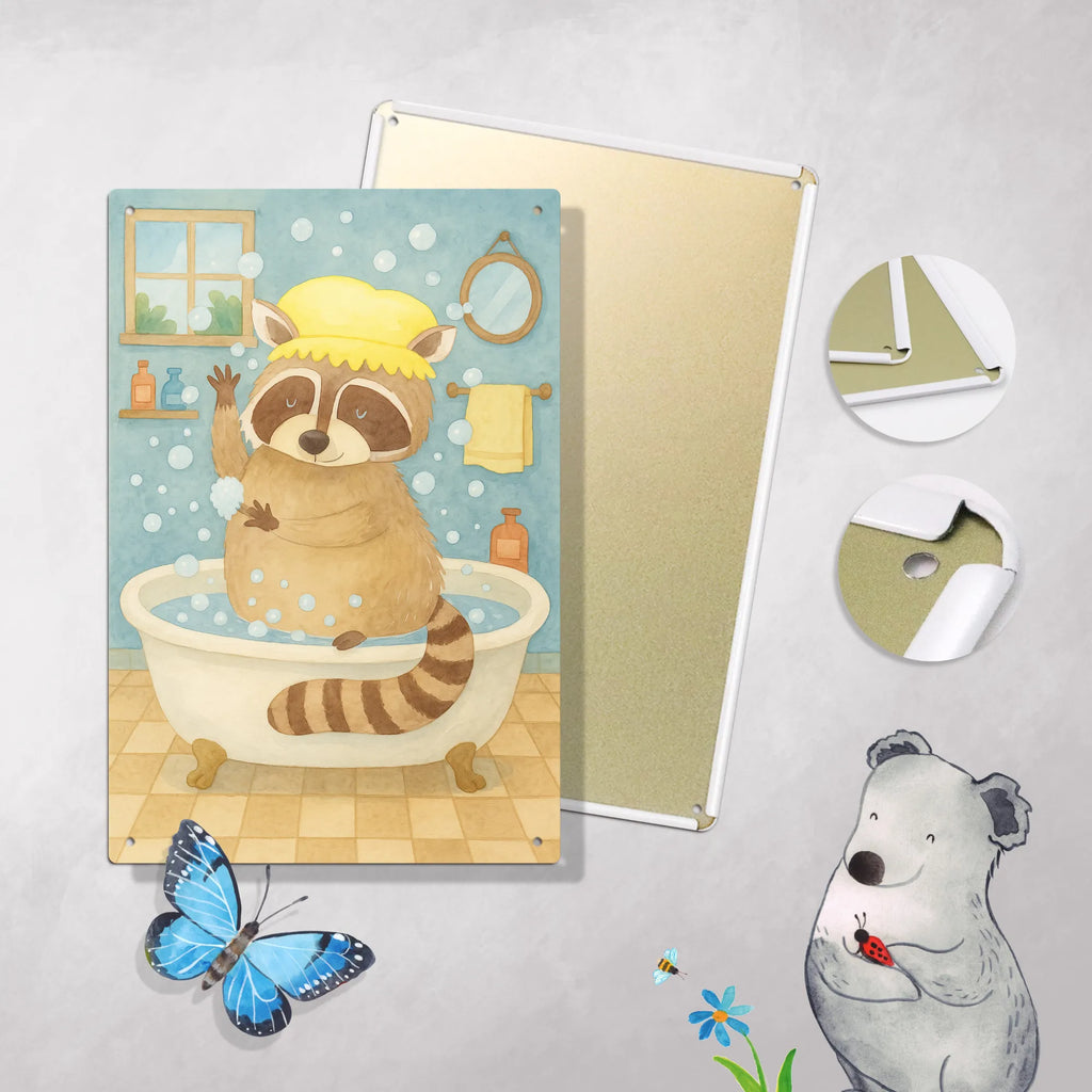 Malen nach Zahlen Metallschild Waschbär Design Malen, Kreativität, Ausmalbild, Bastelidee, Künstler, DIY, Baseln, Malen nach Zahlen, Kunstwerk, Tiermotive, Gute Laune, lustige Sprüche, Tiere, Fröhlich, Tagträumen, Plan, waschen, Seifenblasen, Waschbär