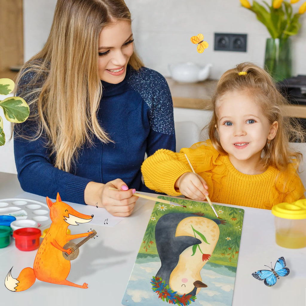 Paint by Numbers Metal Sign Penguin Flower Design Penguin, North Pole, Winter, Penguins, motivation, goals in life, lovesickness, gift idea, life, universe, love of life, goals, wreath of flowers, wishes, penguins